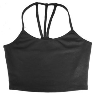 Black Solemio Halter Top